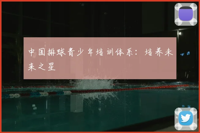 中国排球青少年培训体系:培养未来之星
